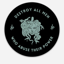Load image into Gallery viewer, Medusa Destroy All Men Sticker
