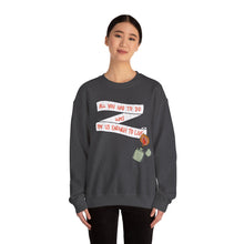 Load image into Gallery viewer, Pay Us Enough to Live Unisex Crewneck Sweatshirt
