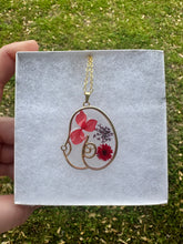 Load image into Gallery viewer, Red &amp; Purple Floral Boob Necklace

