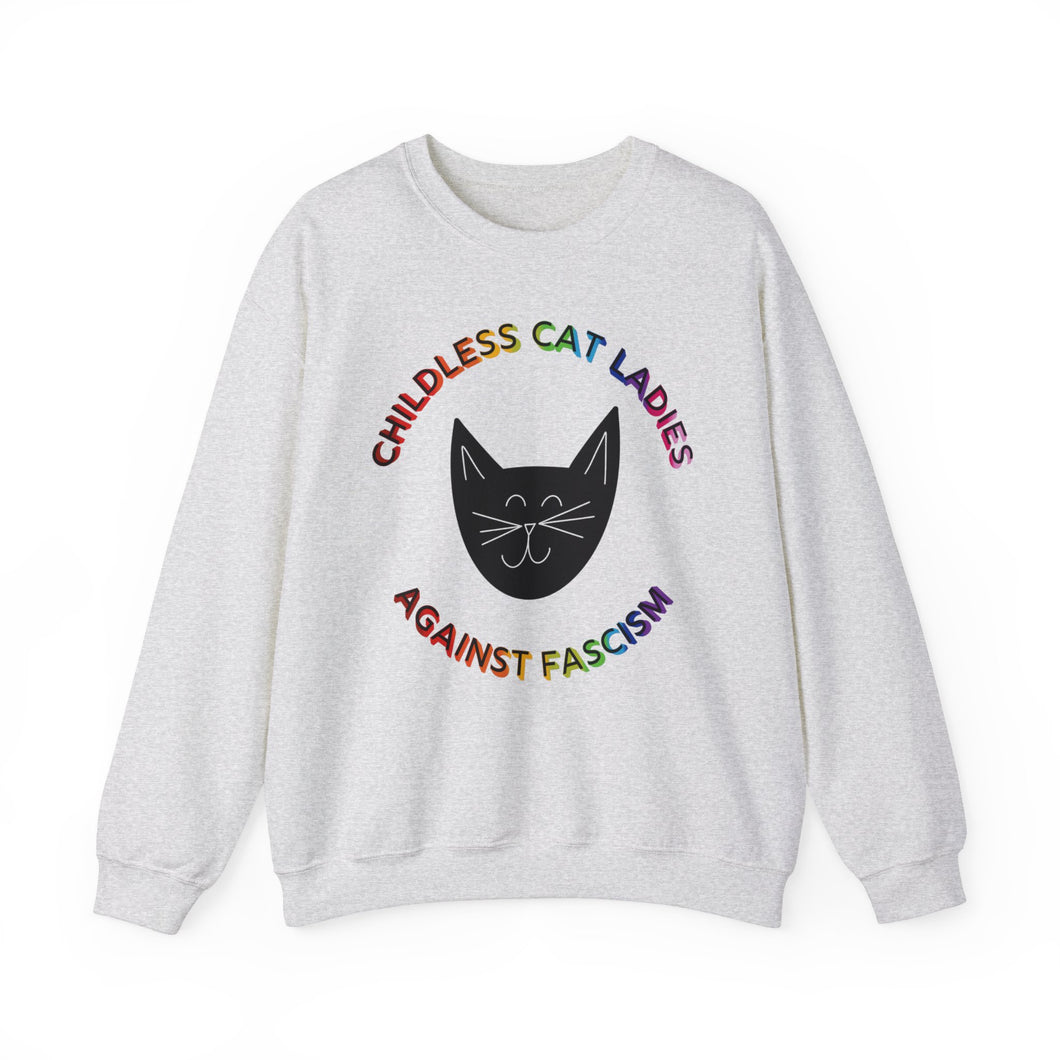 Childless Cat Ladies Against Fascism Unisex Sweatshirt