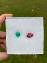 Load image into Gallery viewer, Teal &amp; Pink Alien &amp; UFO Earrings
