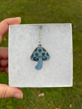 Load image into Gallery viewer, Blue Mushroom Necklace
