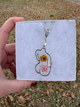 Load image into Gallery viewer, Pink &amp; Orange Floral Body Necklace
