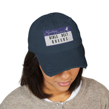 Load image into Gallery viewer, Embroidered Bible Belt Queers Distressed Dad Hat
