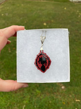 Load image into Gallery viewer, Red Medusa Silhouette Necklace
