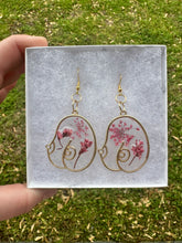 Load image into Gallery viewer, Pink Floral Boob Earrings
