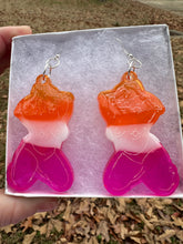 Load image into Gallery viewer, Lesbian Pride Cloudy Goddess Earrings
