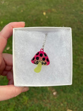 Load image into Gallery viewer, Red and Green Mushroom Necklace
