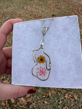 Load image into Gallery viewer, Pink &amp; Orange Floral Body Necklace
