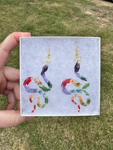 Load image into Gallery viewer, Rainbow Floral Snake Earrings
