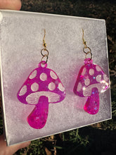 Load image into Gallery viewer, Pink Mushroom Earrings
