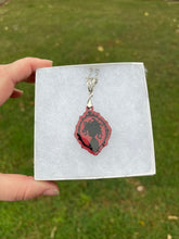 Load image into Gallery viewer, Red Medusa Silhouette Necklace
