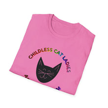 Load image into Gallery viewer, Childless Cat Ladies Against Fascism Unisex T-Shirt
