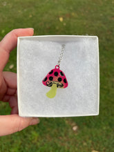 Load image into Gallery viewer, Red and Green Mushroom Necklace
