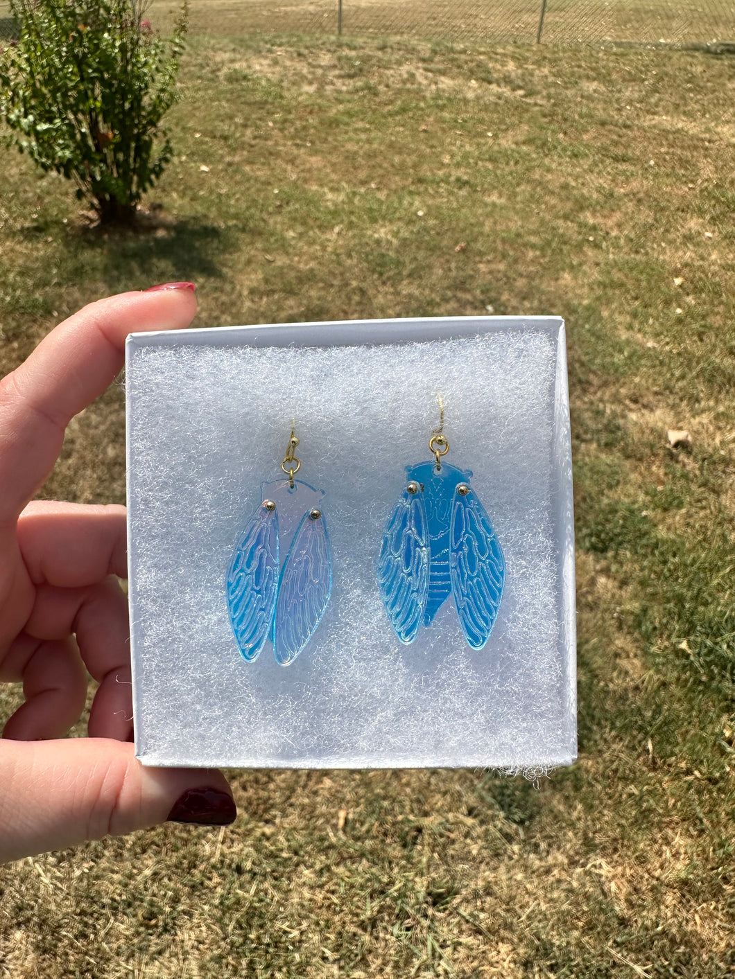 Iridescent Cicadas Earrings