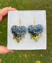 Load image into Gallery viewer, Blue &amp; Green I Tolerate You Earrings
