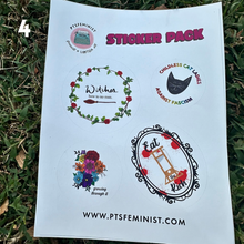 Load image into Gallery viewer, PTSFeminist Sticker Sheets
