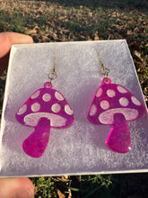 Load image into Gallery viewer, Pink Mushroom Earrings
