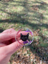 Load image into Gallery viewer, Childless Cat Ladies Against Fascism Pin
