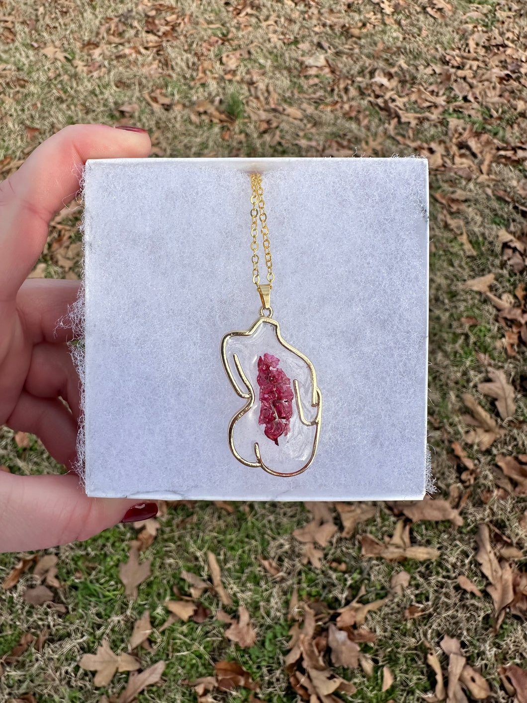Pink Floral Body Necklace