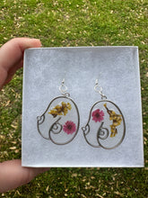 Load image into Gallery viewer, Pink &amp; Yellow Floral Boob Earrings
