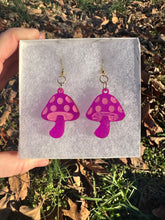 Load image into Gallery viewer, Pink Mushroom Earrings II
