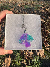 Load image into Gallery viewer, Teal &amp; Purple Mushroom Necklace
