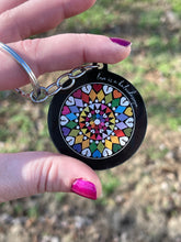 Load image into Gallery viewer, Love is a Kaleidoscope Chappell Roan Keychain
