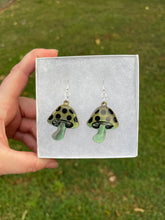 Load image into Gallery viewer, Small Green Mushroom Earrings
