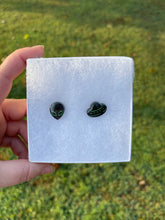 Load image into Gallery viewer, Black &amp; Green Alien &amp; UFO Earrings
