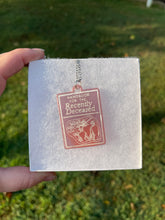 Load image into Gallery viewer, Purple &amp; Red Handbook of the Recently Deceased Necklace
