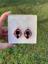 Load image into Gallery viewer, Pink Medusa Silhouette Earrings

