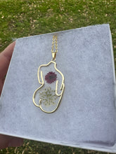 Load image into Gallery viewer, Burgundy &amp; White Floral Body Necklace

