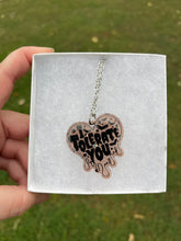 Load image into Gallery viewer, Grey &amp; Black I Tolerate You Necklace

