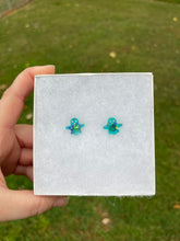 Load image into Gallery viewer, Teal Ghost Earrings

