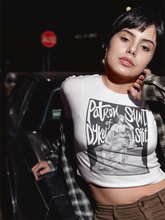 Load image into Gallery viewer, Sappho Patron Saint Cropped Baby Tee
