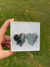 Load image into Gallery viewer, Blue Grey I Tolerate You Earrings
