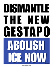Load image into Gallery viewer, Dismantle the Gestapo Protest Poster Download
