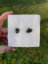 Load image into Gallery viewer, Black &amp; Green Alien &amp; UFO Earrings

