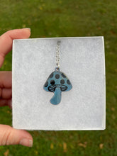 Load image into Gallery viewer, Blue Mushroom Necklace
