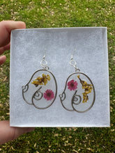 Load image into Gallery viewer, Pink &amp; Yellow Floral Boob Earrings
