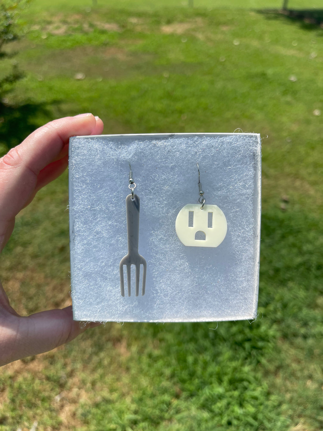 Fork & Socket Earrings