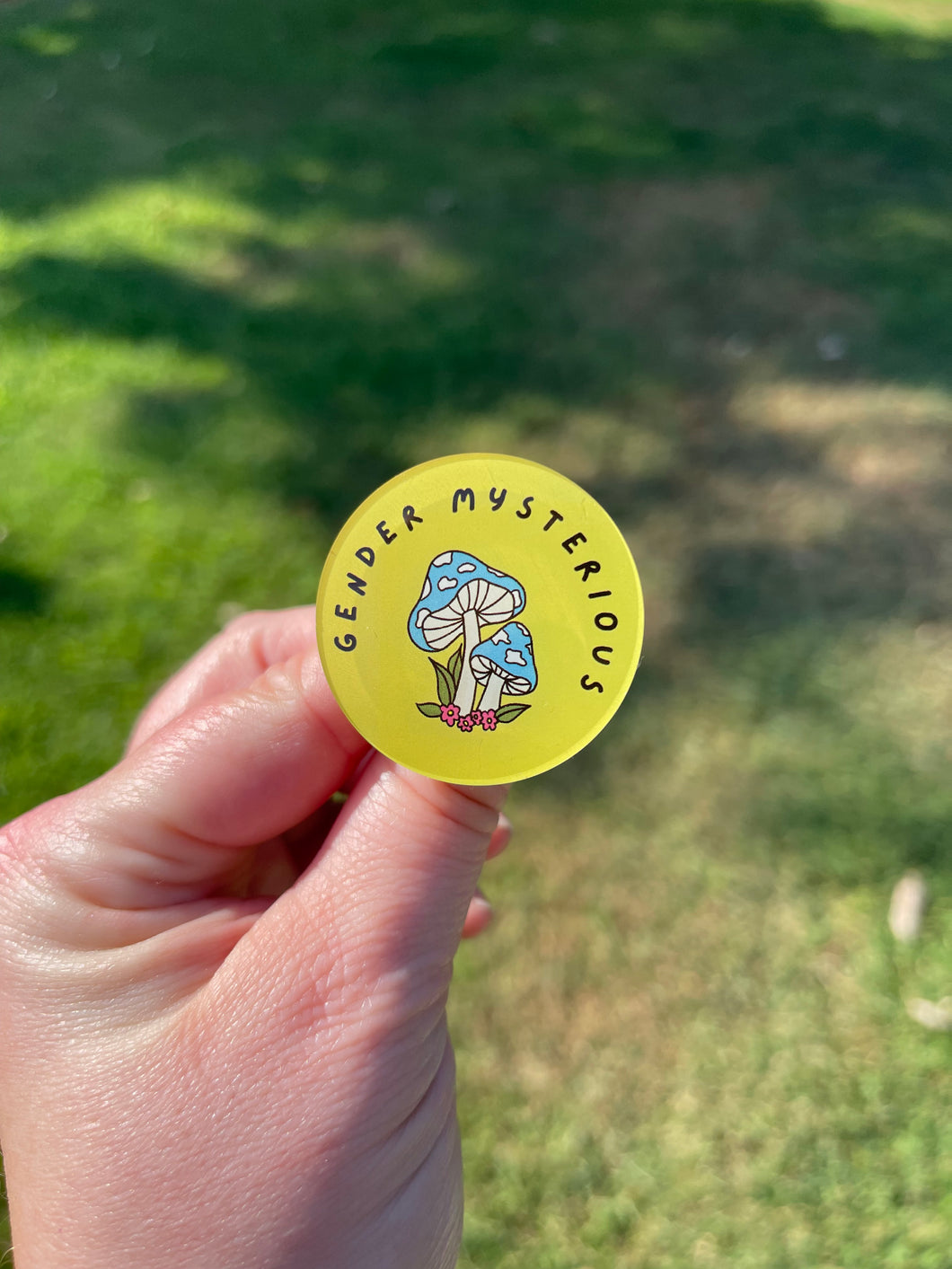 Gender Mysterious Mushroom Pin