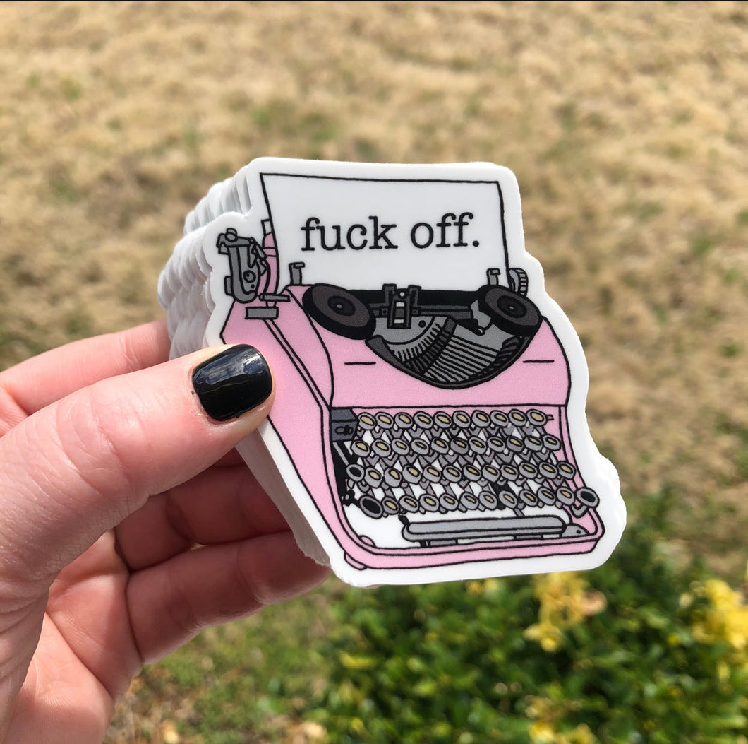 Fuck Off Typewriter Magnet