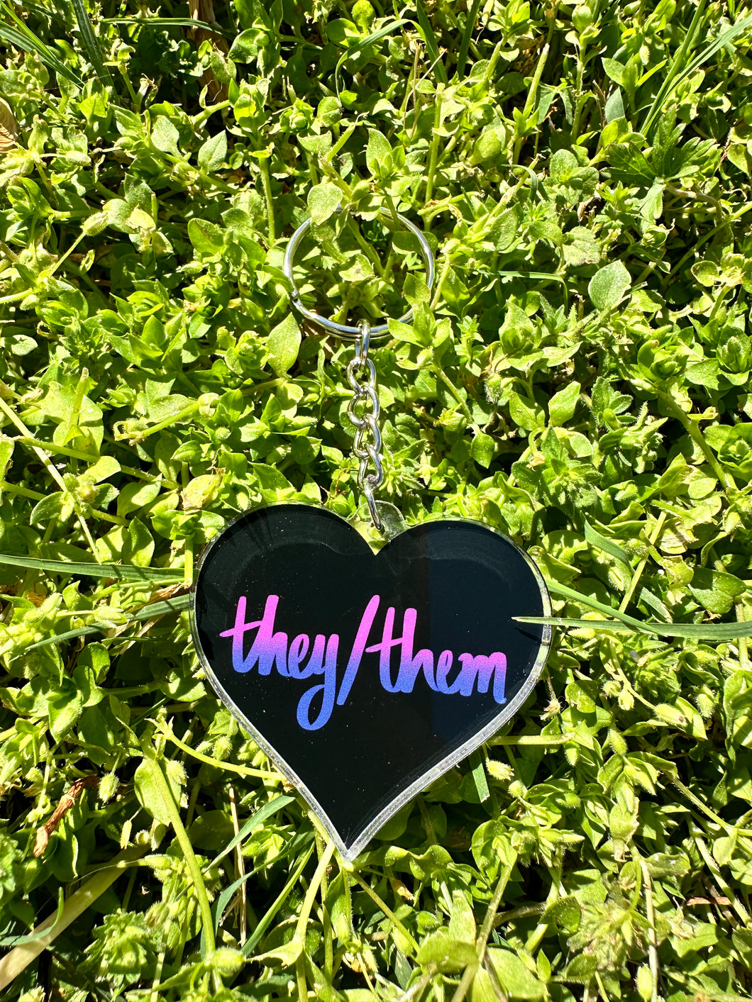 They / Them Keychain