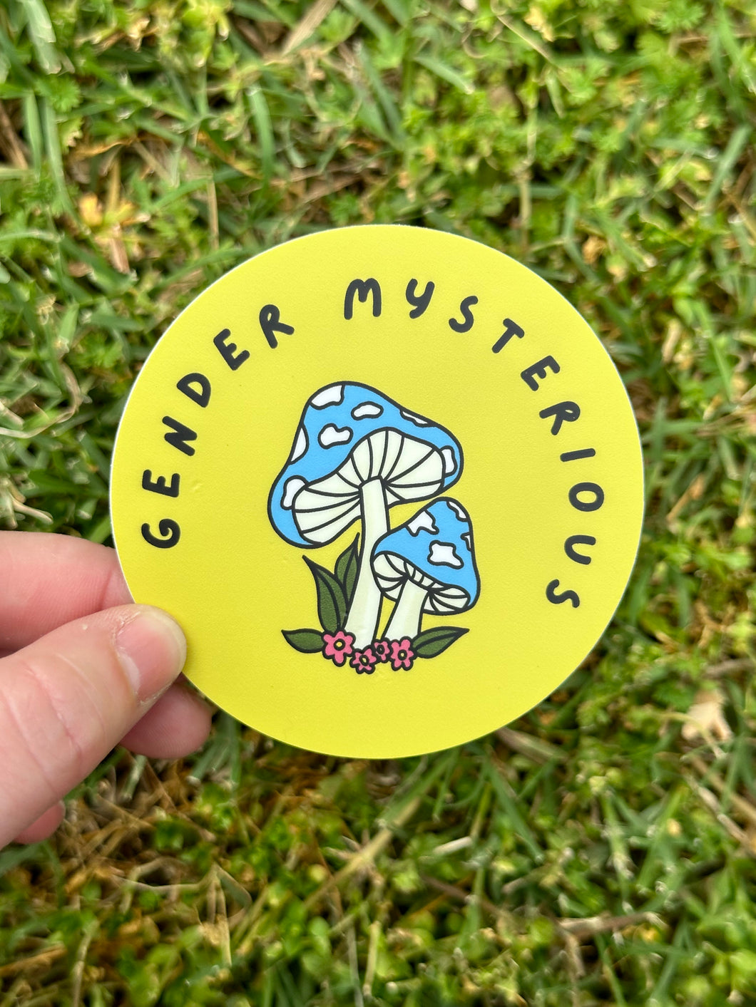 Gender Mysterious Mushroom Sticker