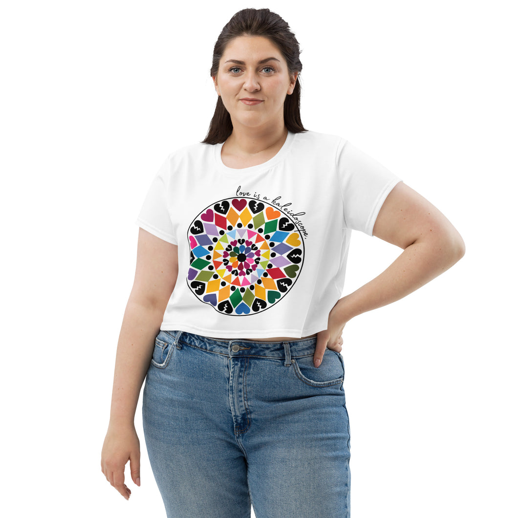 Love is a Kaleidoscope Chappell Roan Crop Tee