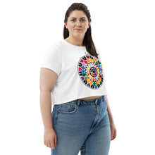 Load image into Gallery viewer, Love is a Kaleidoscope Chappell Roan Crop Tee
