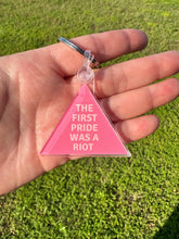 Load image into Gallery viewer, The First Pride Was A Riot Keychain
