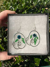 Load image into Gallery viewer, Custom Floral Boob Earrings

